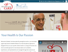 Tablet Screenshot of diabeticcareassociates.com